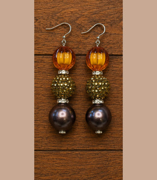 Elegant Fall Earrings - Indigo Blue Preorder