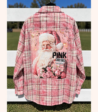 Pink Christmas Society Plaid (Light Pink) | INDIGO BLUE TAKEOVER | PREORDER