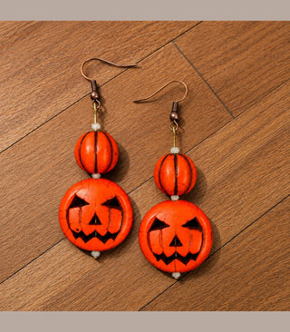 Jack-O-Lantern Earrings | Indigo Blue | PREORDER