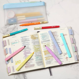 Aesthetic Bible Highlighters & Pens 12 Pack
