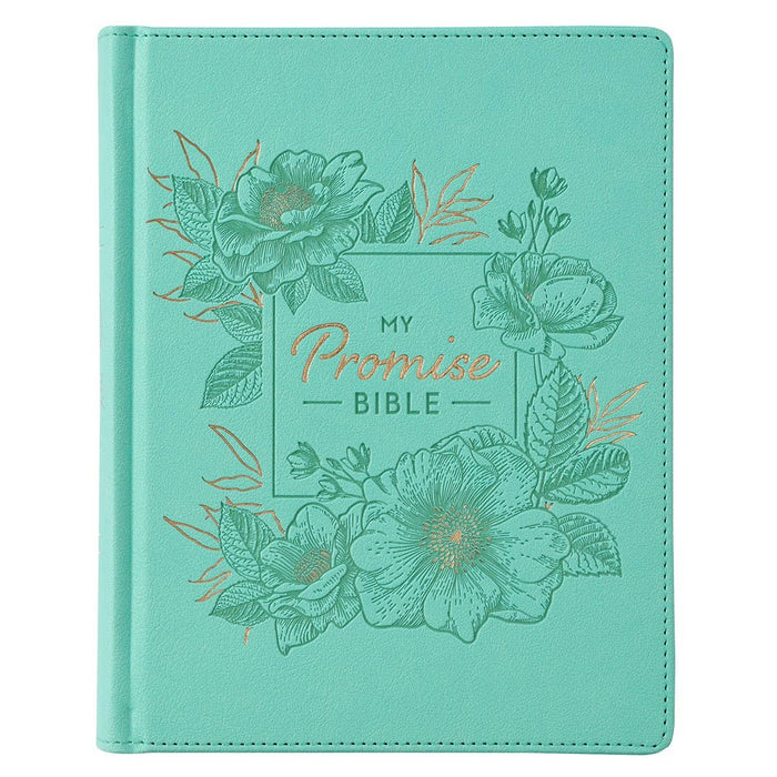 2490- Teal Faux Leather Hardcover KJV My Promise Bible