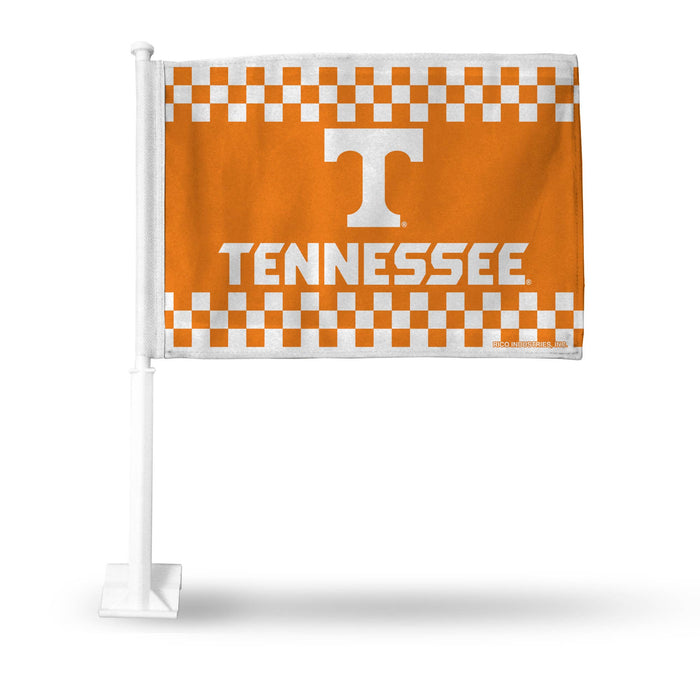 NCAA Tennessee Checkerboard Car Flag *TN COLLECTION*