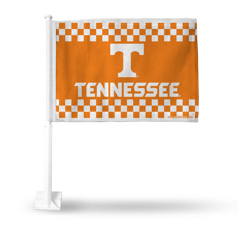 NCAA Tennessee Checkerboard Car Flag *TN COLLECTION*