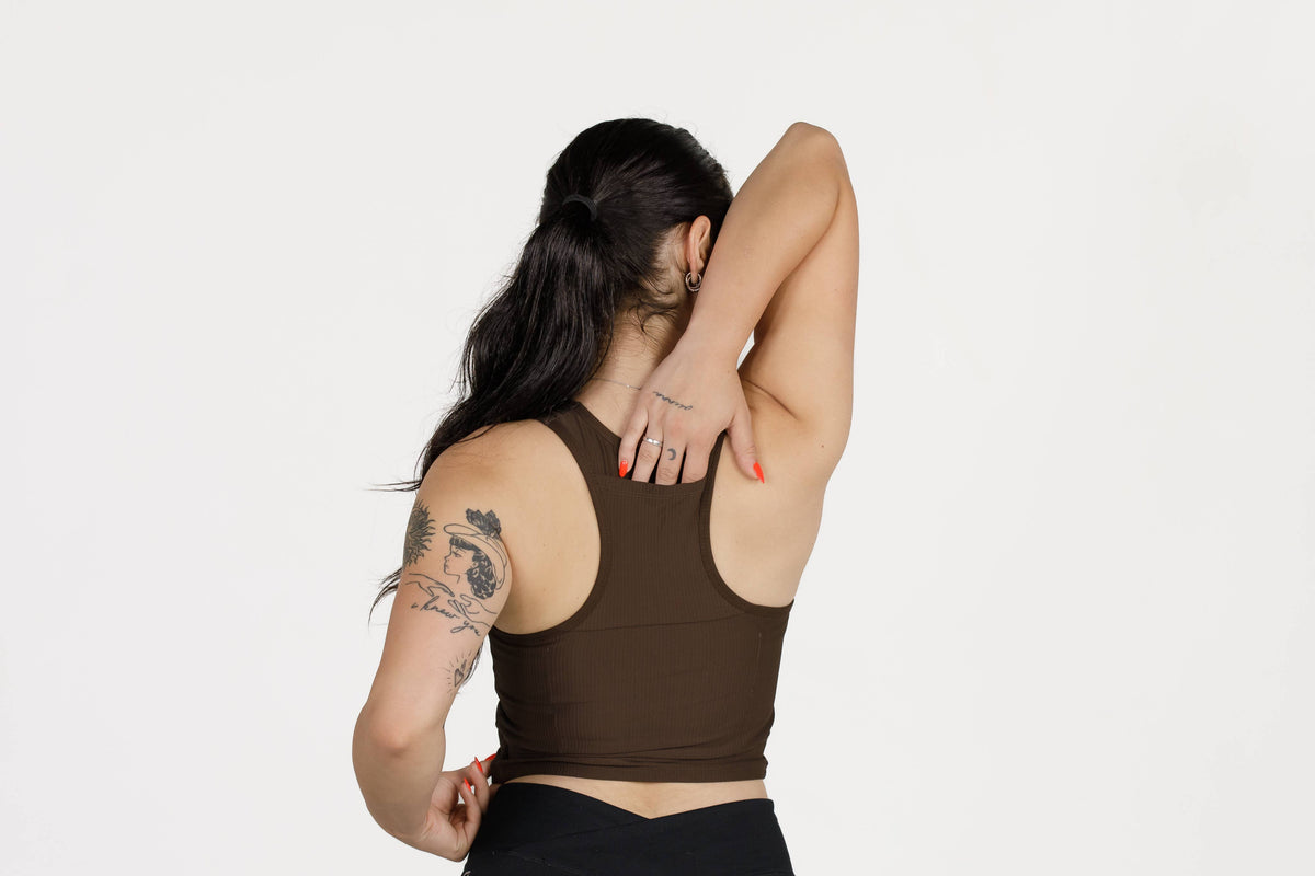 Lyra Pocket Bralette by JadyK : Brown