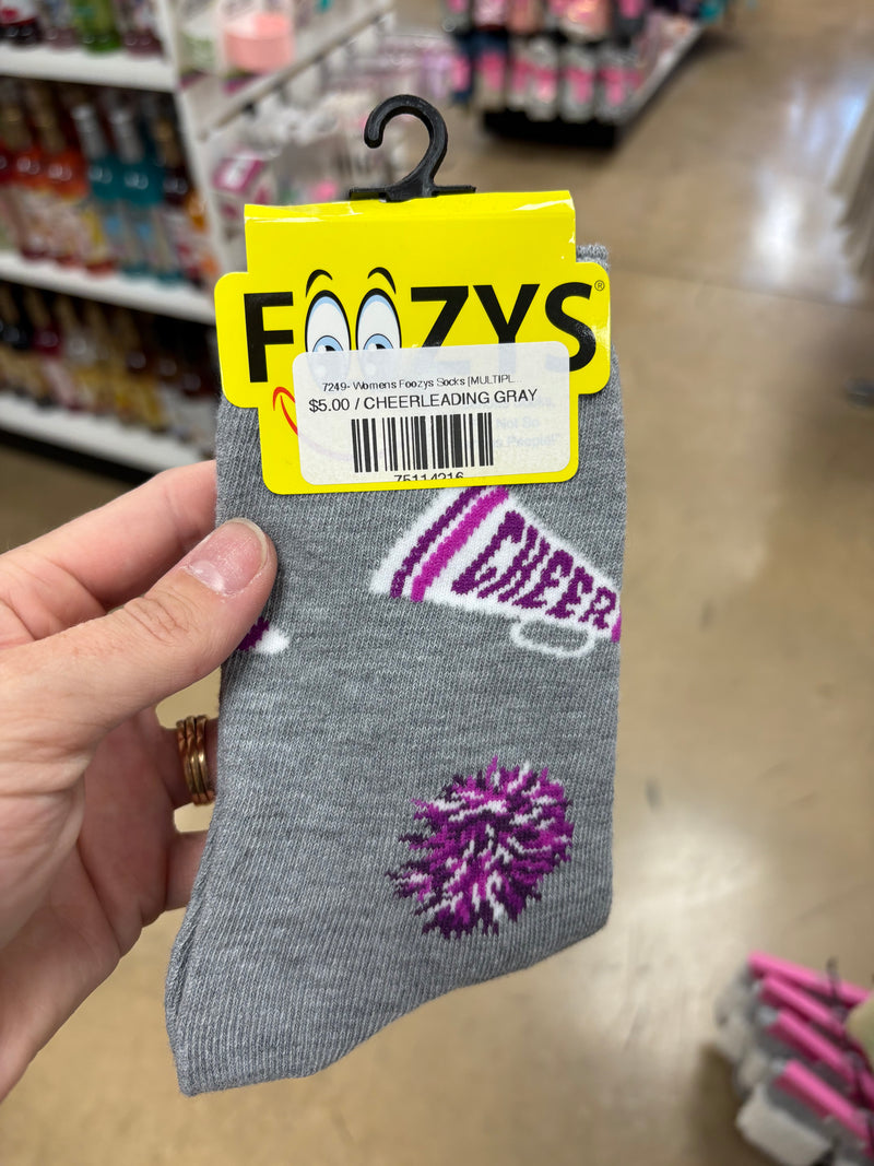 7249- Womens Foozys Socks [MULTIPLE PATTERNS]