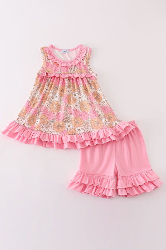Pink Petal Ruffle Set *KIDS