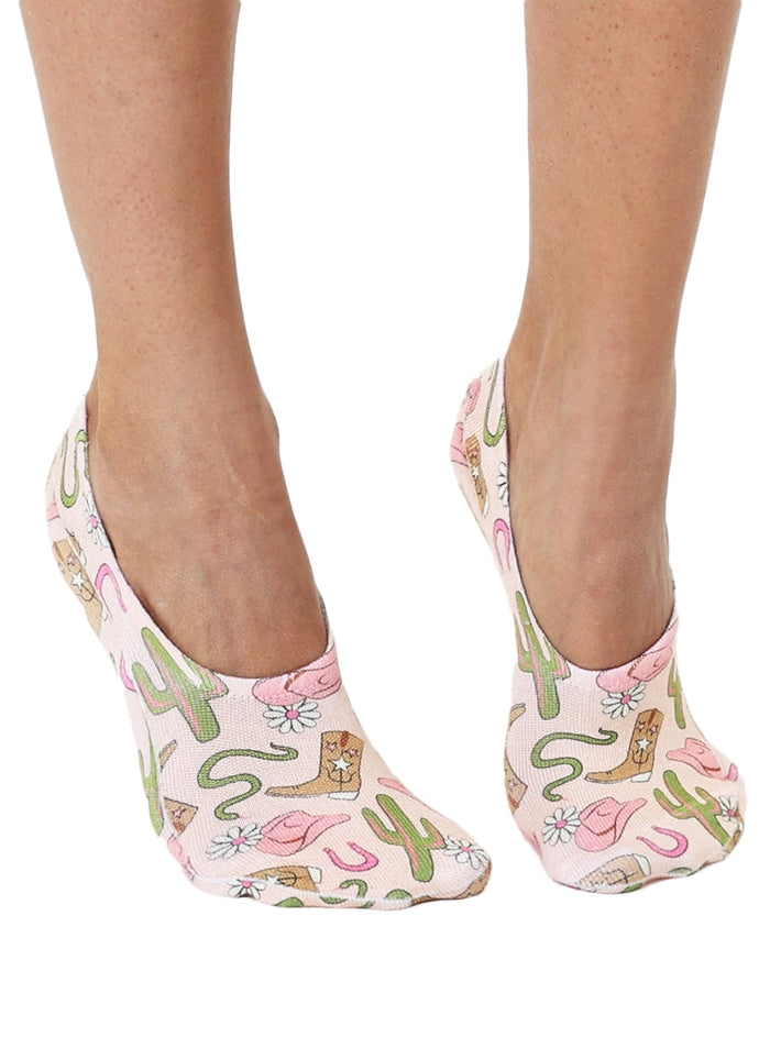 No-Show Liner Socks - Wild West - Cream