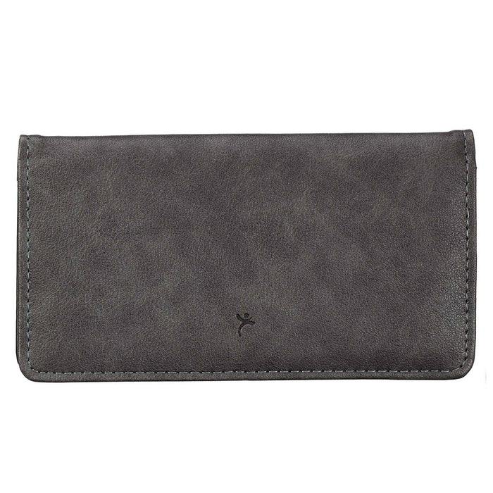 3418- All Things Possible Two-tone Faux Leather Wallet