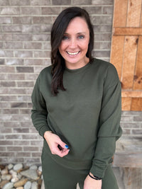 Scuba Cuffed Crewneck Pullover & Pants Set by Zenana *MULTIPLE COLORS*