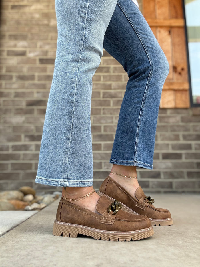 Tan Not Literally Loafers by Corkys Footwear