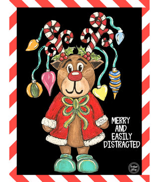 Merry And Distracted Reindeer | INGIDO BLUE TAKEOVER | PREORDER