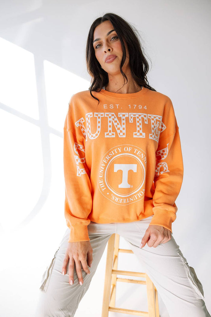 Orange Tennessee Philly Split LAN Crew *TN COLLECTION*