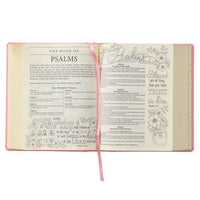 2487- Pink Hardcover Faux Leather KJV My Promise Bible