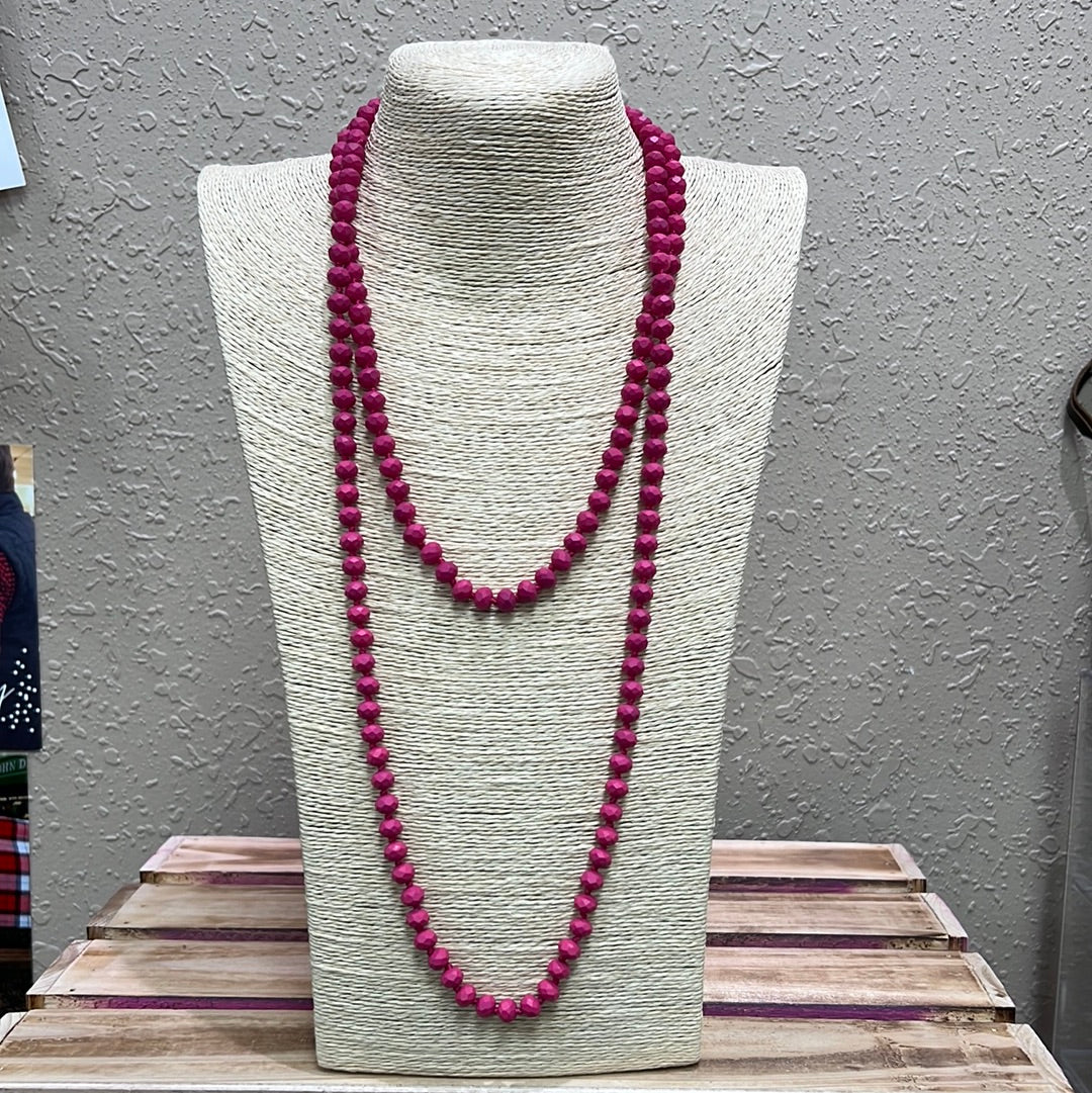 540- Hot Pink Layer Necklace