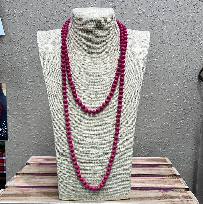 540- Hot Pink Layer Necklace