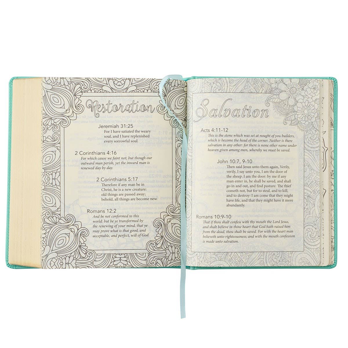 2490- Teal Faux Leather Hardcover KJV My Promise Bible