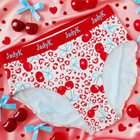 Arya Hip Hugging Briefs | Valentine | JadyK: Leopard Cherry