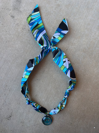 Ocean Groove Peace Scarf Necklace