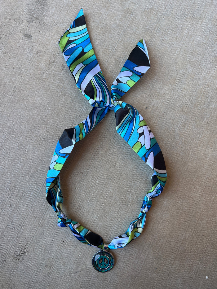 Ocean Groove Peace Scarf Necklace