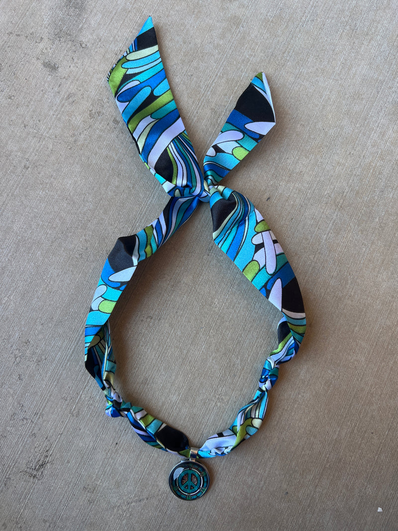 Ocean Groove Peace Scarf Necklace