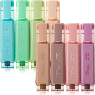 Vintage Highlighters 8 Pack Chisel Tip