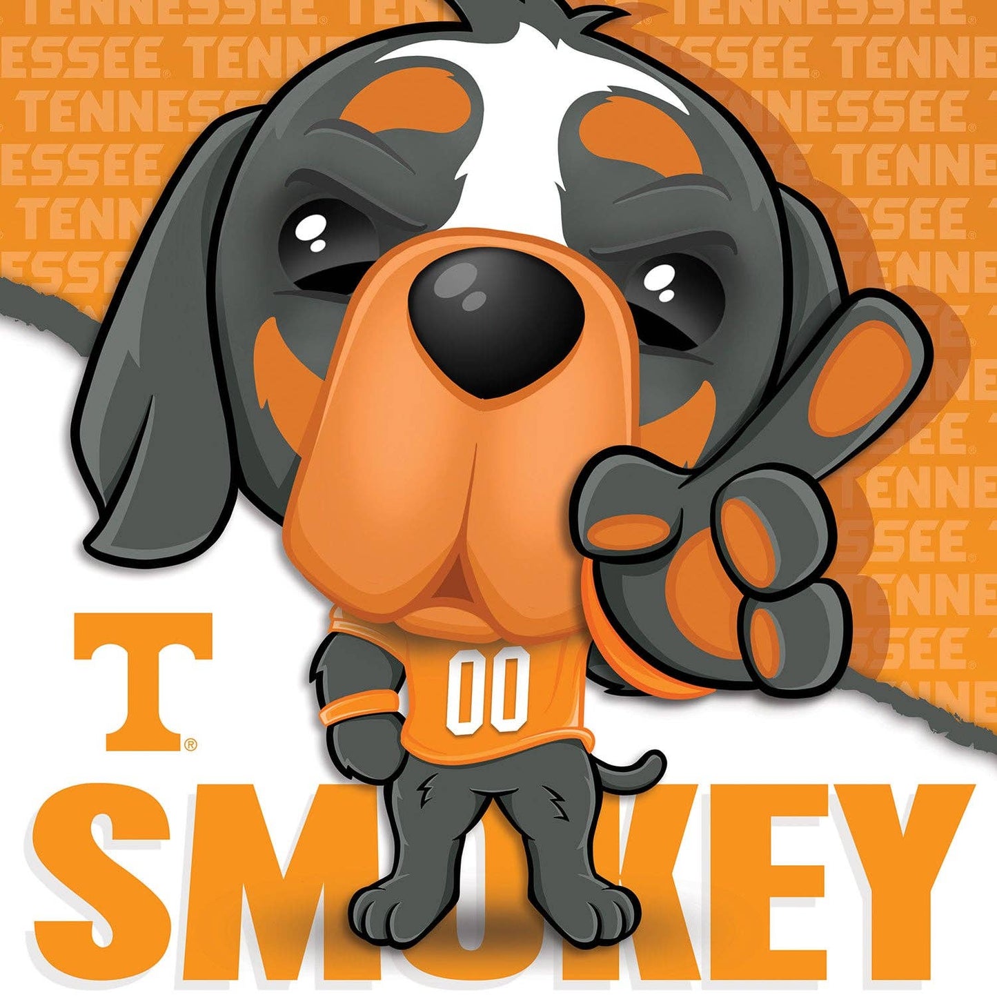 3855- Smokey - Tennessee Volunteers Mascot 100 Piece Puzzle *TN COLLECTION*