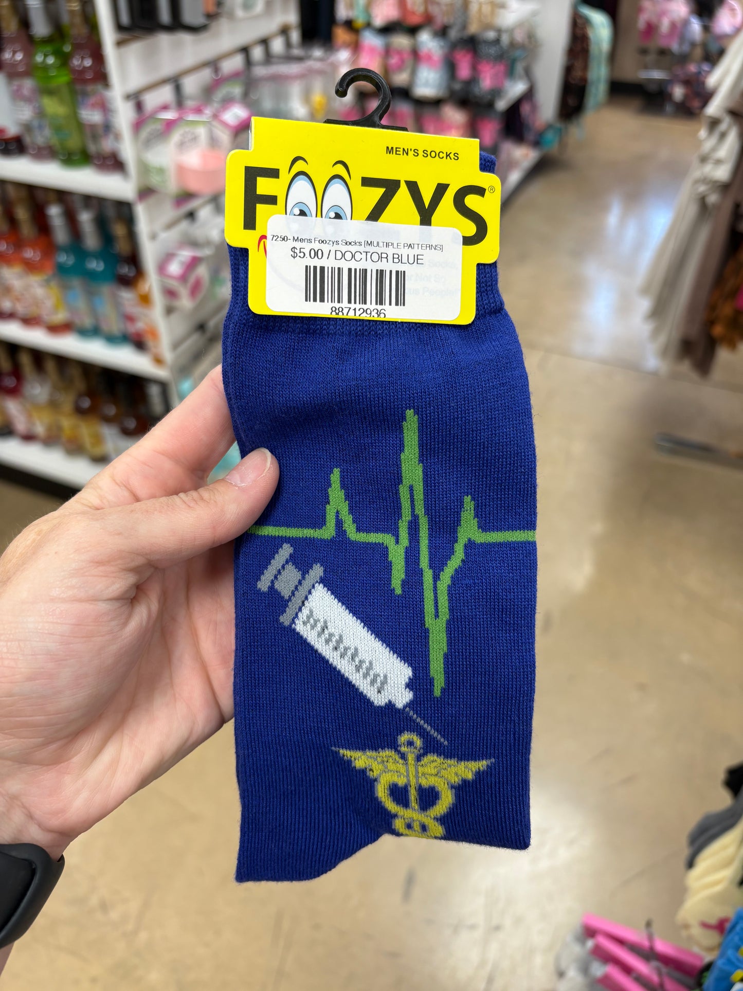 7250- Mens Foozys Socks [MULTIPLE PATTERNS]