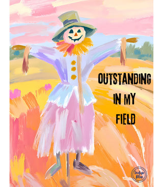 Outstanding In My Field Graphic Tee - Indigo Blue Preorder