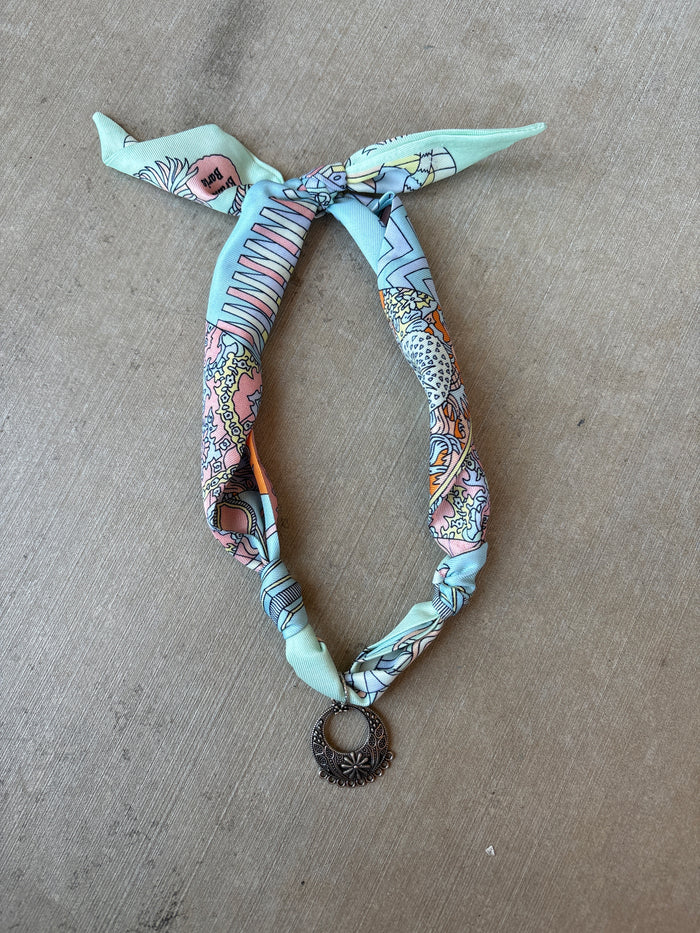 Mint Mojito Scarf Necklace