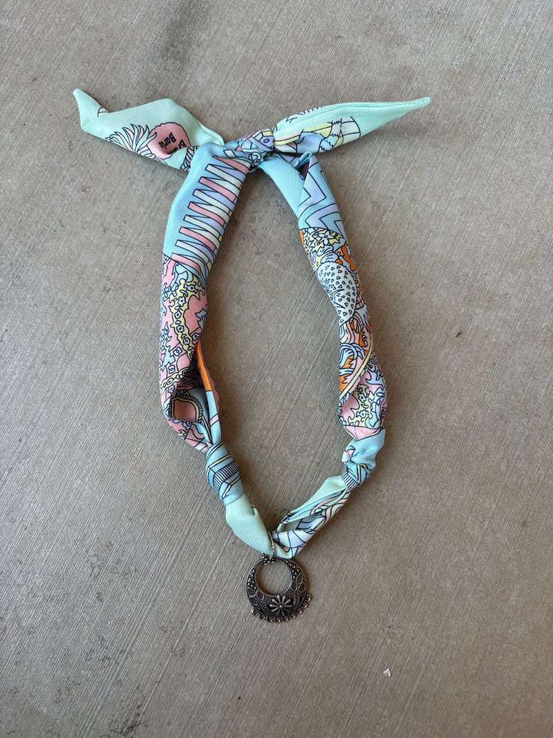 Mint Mojito Scarf Necklace