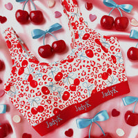Arya Bralette Valentine Print Collection | JadyK: Leopard Cherry