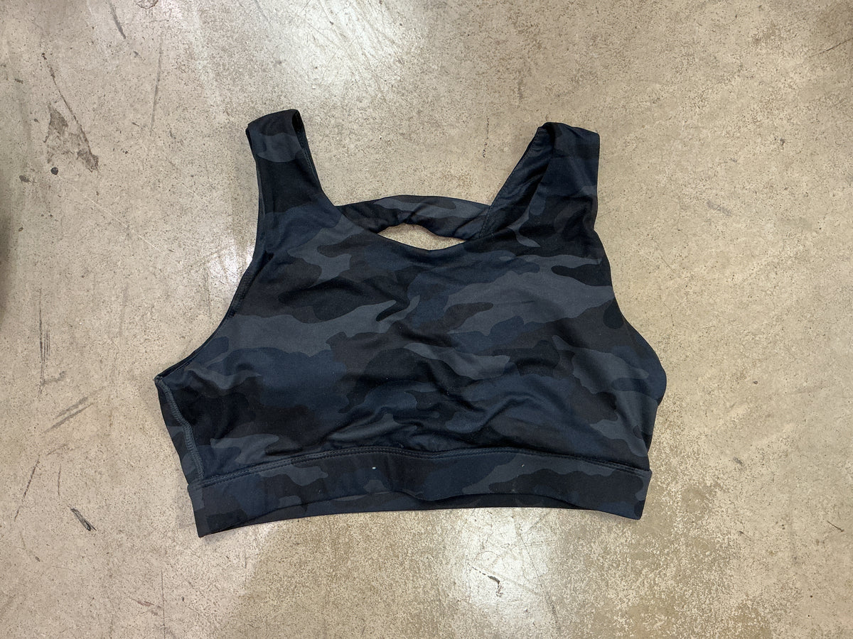 Black Camo Sports Bra DOORBUSTER FINAL SALE #23