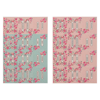 *Bible Indexing Tabs Floral Pink & Teal