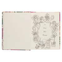 30040- Pink Floral Faux Leather Hardcover KJV My Creative Bible