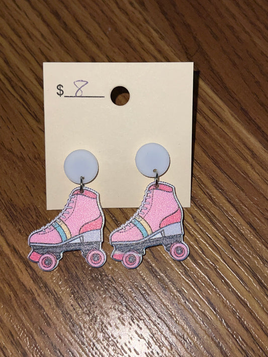 3076- Roller Blade Earrings