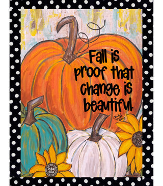Change Is Beautiful Pumpkins Graphic Tee - Indigo Blue Preorder