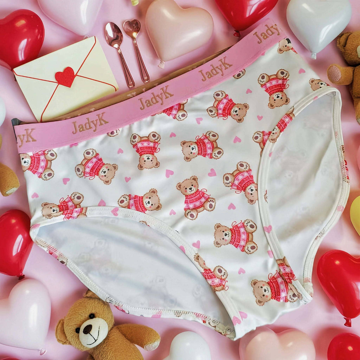 Arya Hip Hugging Briefs | Valentine | JadyK: Teddy Bear