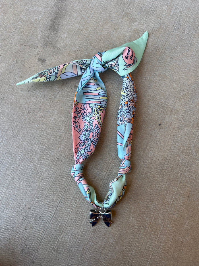 Minty Whimsy Scarf Necklace