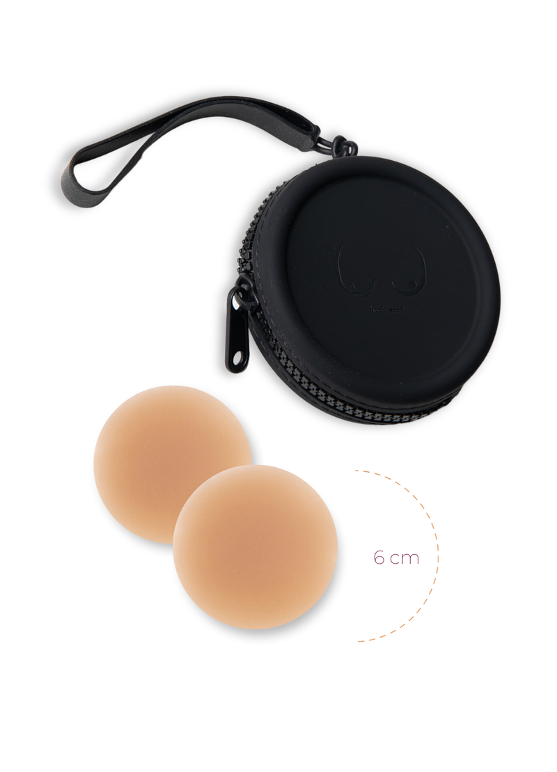 Silicone Travel Case + x1 Pair of "Headlight Hiders": Dusty Pink / 8cm / Light Tint