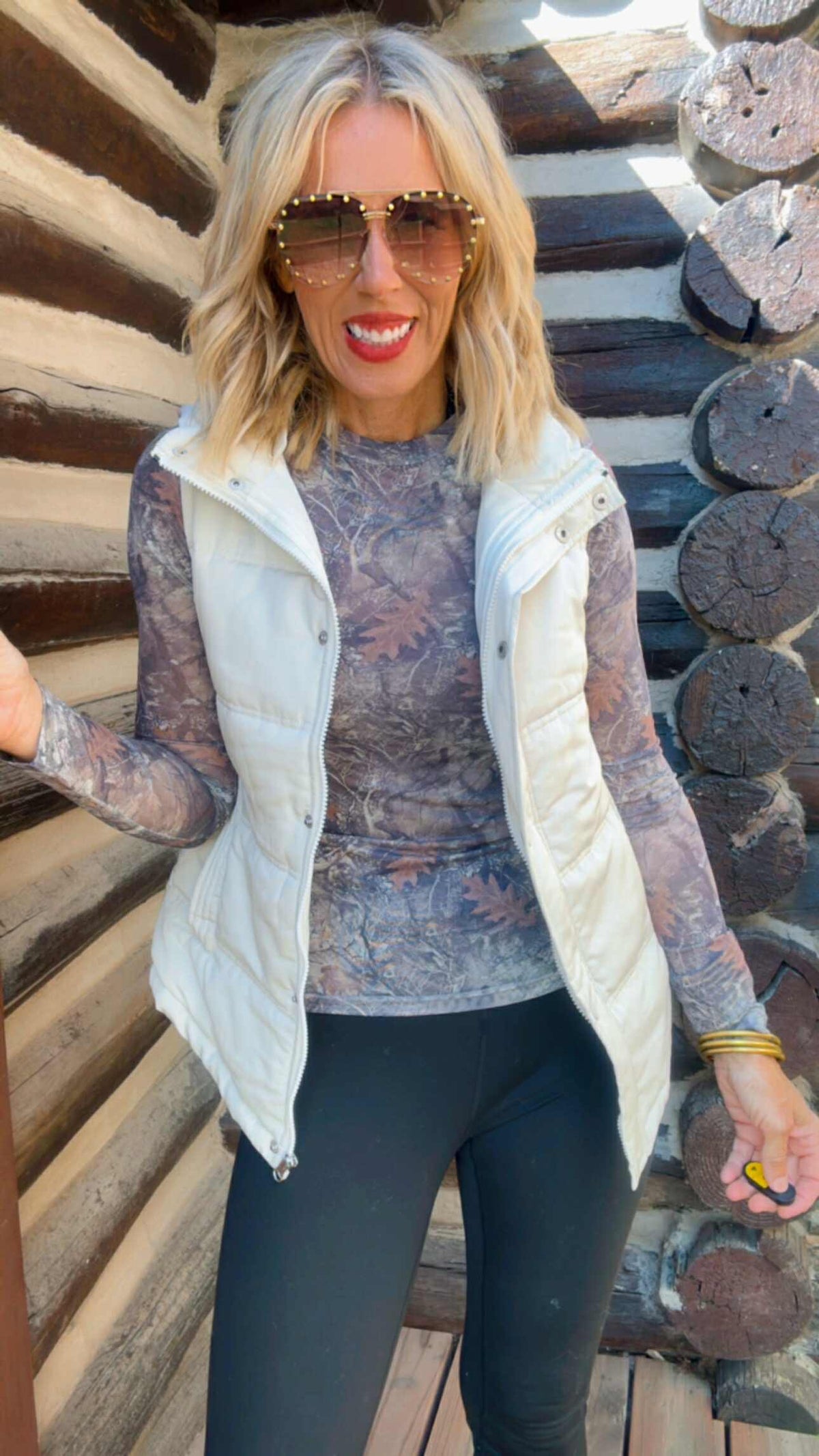 Marlie Camo Mesh Top | SALTY WAVE