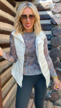 Marlie Camo Mesh Top | SALTY WAVE