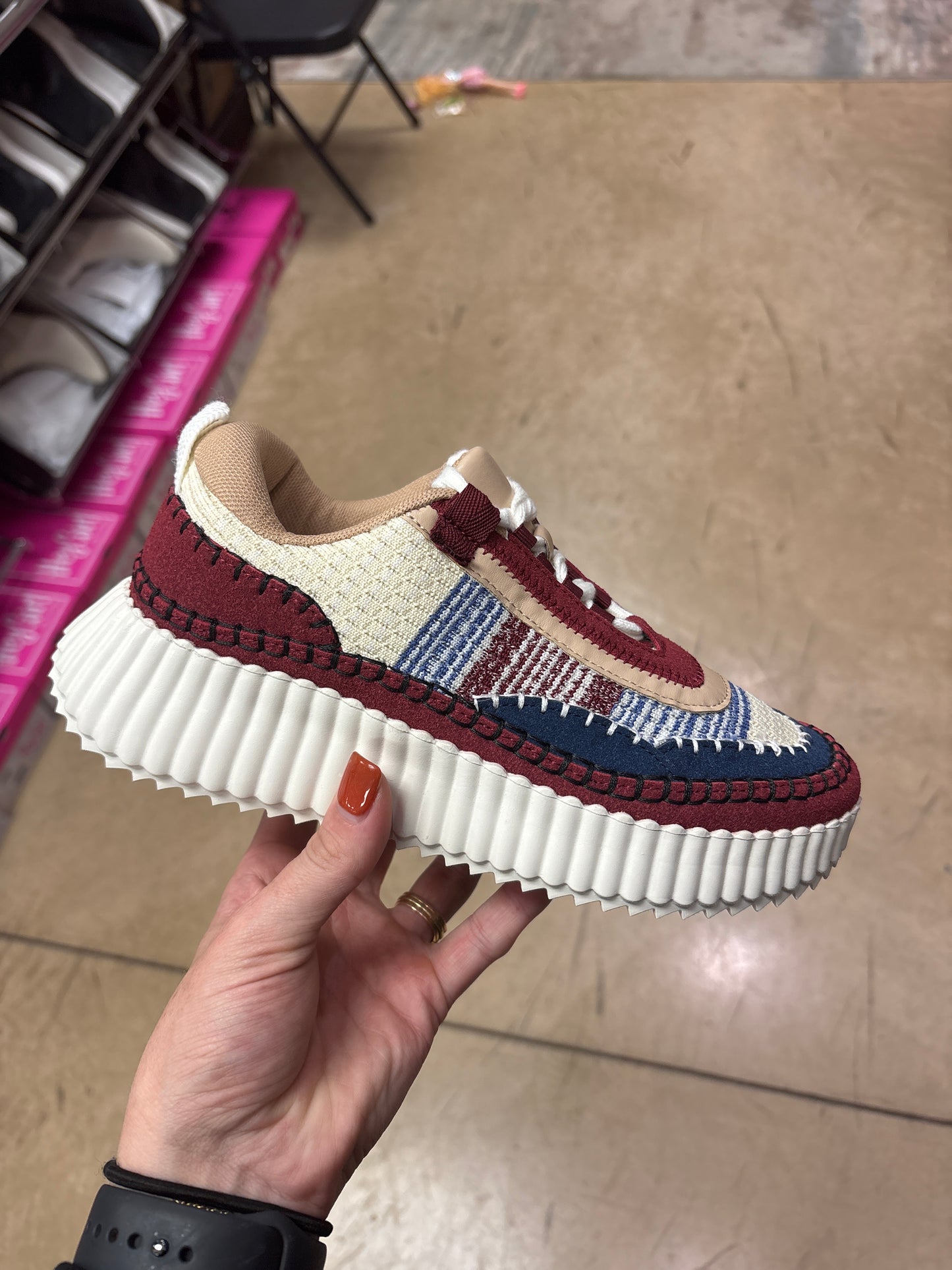 3799- Burgundy Adventure Sneakers by Corkys