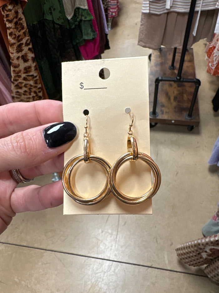 Gold Multi Hoop Earrings