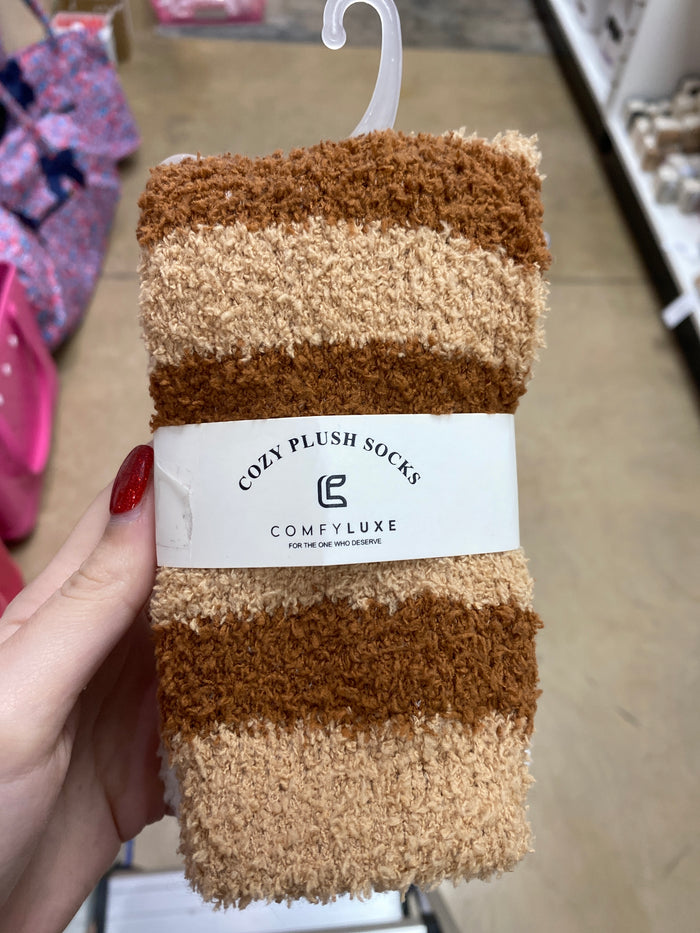 Cat Fuzzy Socks (PICK COLOR)