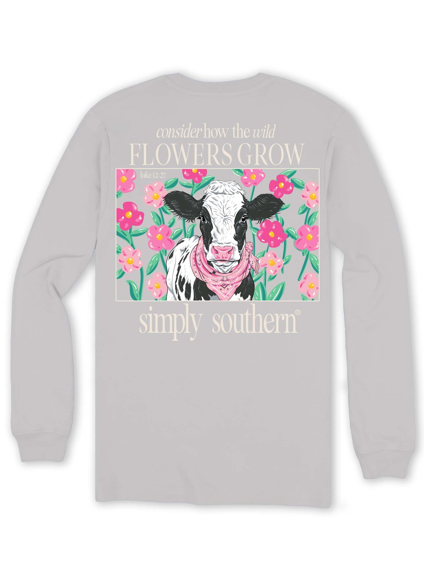 2765- Consider How The Wild Flowers Grow Long Sleeve T-Shirt by Simply Southern