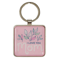 2305- I Love You Mom Metal Keychain