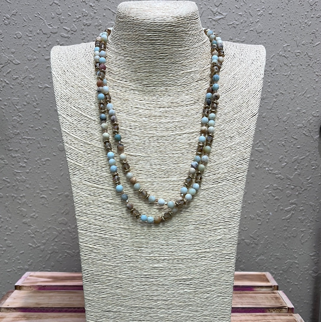 547- Light Stone Layer Necklace