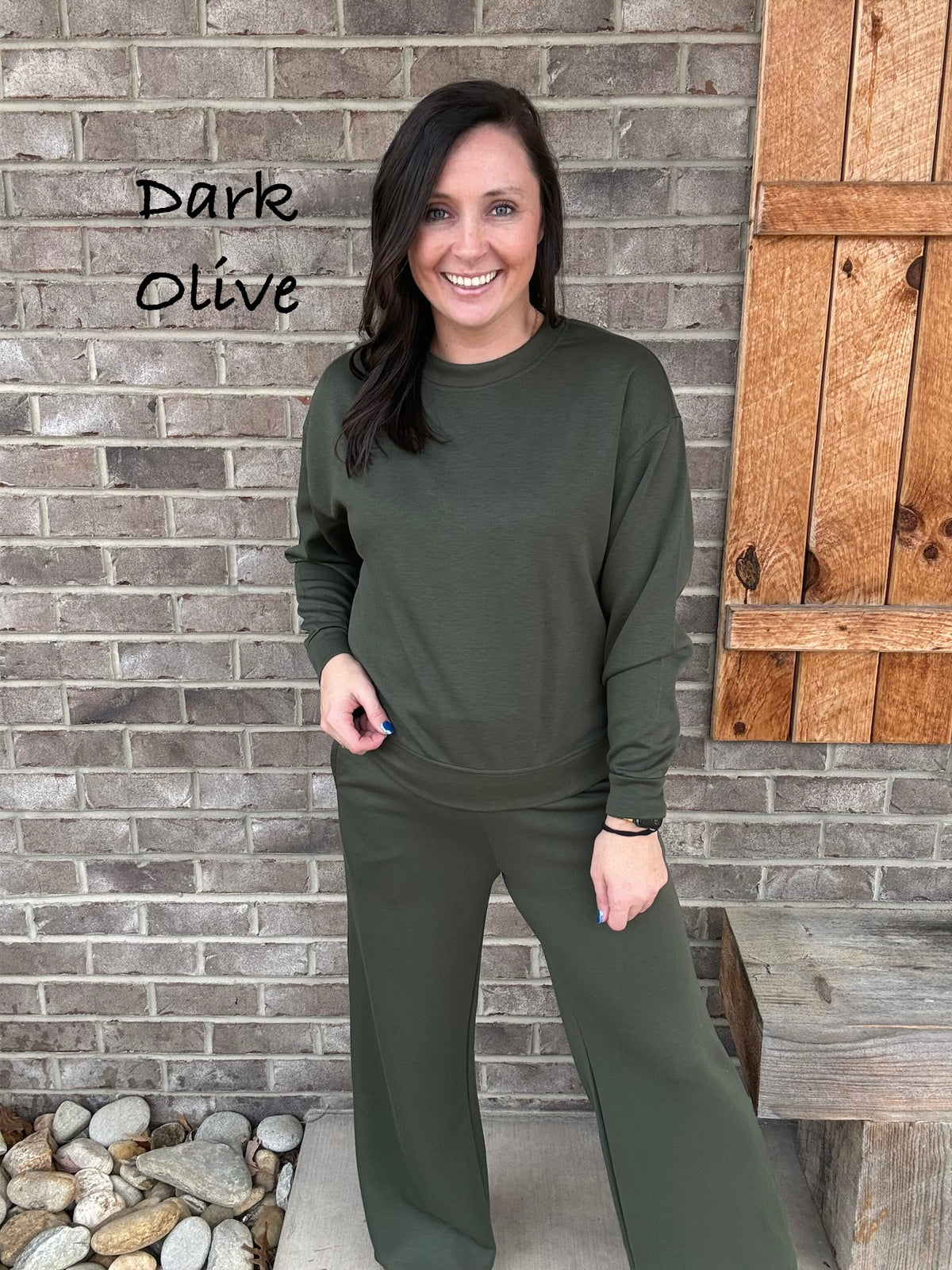 Scuba Cuffed Crewneck Pullover & Pants Set by Zenana *MULTIPLE COLORS*