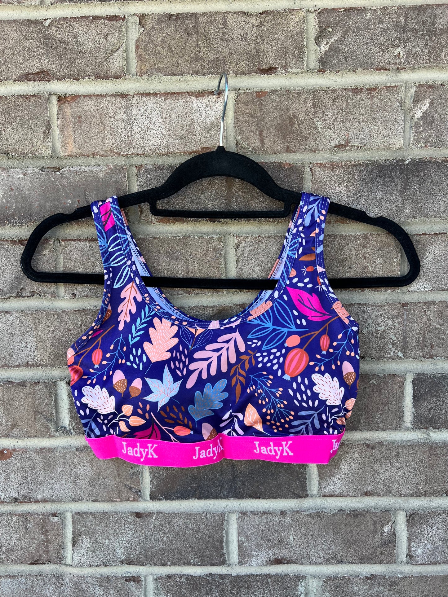 10054- Arya Fall Festival Printed Sports Bra by JadyK *ALL SALES FINAL*