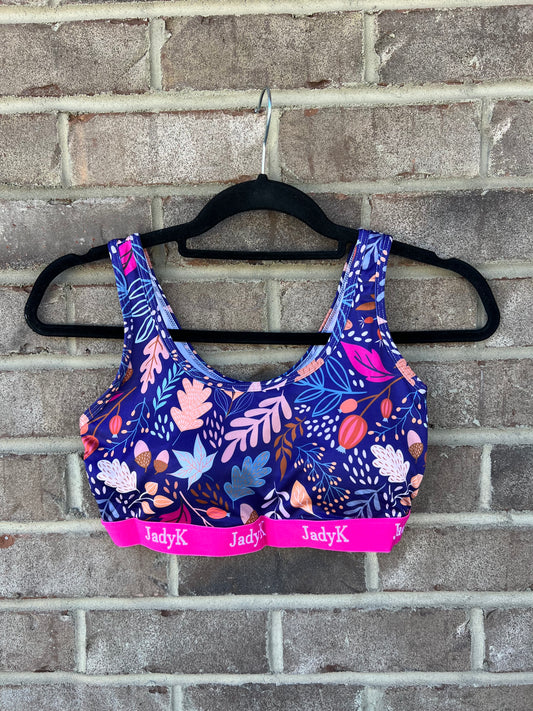 10054- Arya Fall Festival Printed Sports Bra by JadyK *ALL SALES FINAL*